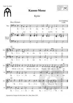Kanon-Messe von Bohuslaus Czernohorsky 
