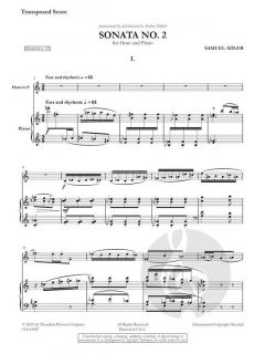 Sonata No. 2 von Samuel Adler 