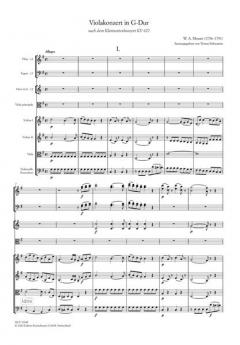 Violakonzert G-Dur von Wolfgang Amadeus Mozart im Alle Noten Shop kaufen (Partitur)