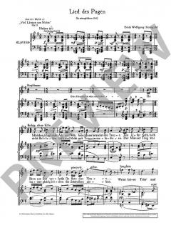 Lied des Pagen op. 11 von Erich Wolfgang Korngold (Download) 