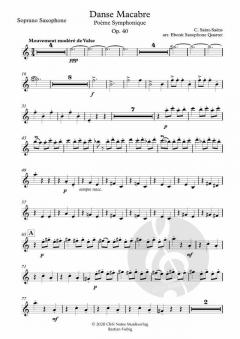 Danse Macabre op. 40 von Ebonit Saxophone Quartet 