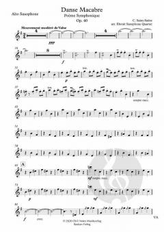 Danse Macabre op. 40 von Ebonit Saxophone Quartet 