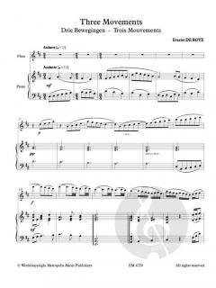 3 Movements von Evarist de Roye 