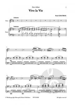 Vive la Vie pour Flute et Piano von Paul Chatrou 