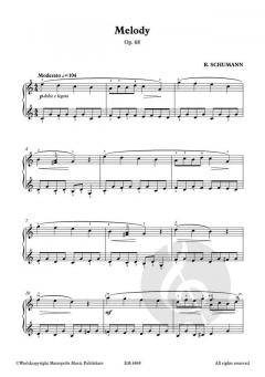 Melodie op. 68/1 für Klavier solo von Robert Schumann im Alle Noten Shop kaufen