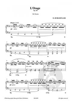 L'Orage - De Storm op. 109 von Friedrich Burgmüller 