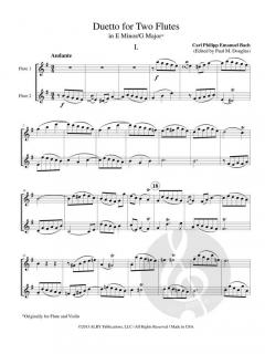 Duetto in E Minor/G Major von Carl Philipp Emanuel Bach 