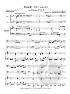 Double Flute Concerto in G Major von Johann Joachim Quantz 