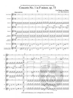 Concerto No. 1 in F minor op. 73 von Carl Maria von Weber 