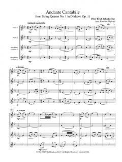 Andante Cantabile von Peter Iljitsch Tschaikowsky 