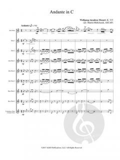 Andante in C von Wolfgang Amadeus Mozart 