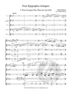 4 Epigraphes Antiques von Claude Debussy 