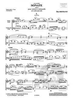 Sonate op. 8 von Elise Bertrand 