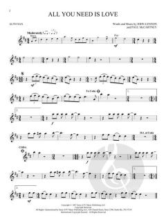 Instrumental Play-Along For Alto Sax von The Beatles 
