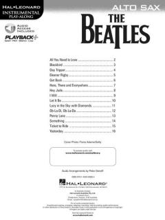 Instrumental Play-Along For Alto Sax von The Beatles 