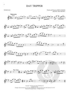 Instrumental Play-Along Tenor Sax von The Beatles 