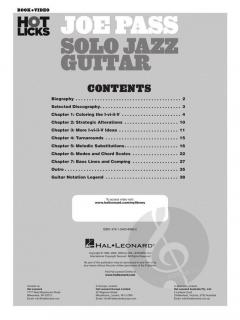 Solo Jazz Guitar Instructional Book von Joe Pass 