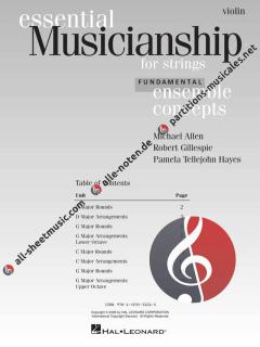 Essential Musicianship for Strings - Ensemble Concepts (Fundamental Level) 