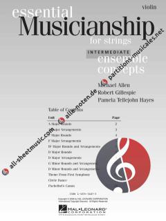 Essential Musicianship for Strings - Ensemble Concepts (Intermediate Level) 