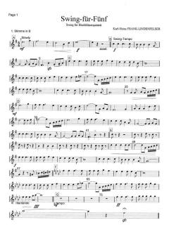 Swing für Fünf (Download) von Karl-Heinz Frank-Lindenfelser (Download) 