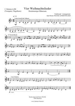 4 Weihnachtslieder für Blechbläsertrio 