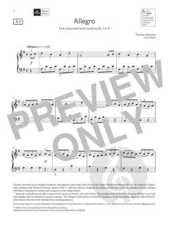 Allegro von Thomas Attwood (Download) 