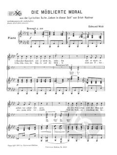 Die möblierte Moral und andere Songs von Edmund Nick 