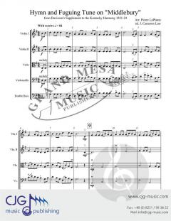 Hymn and Fuguing Tune on Middlebury von Pierre LaPlante 