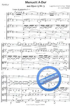 Menuett A-Dur von Luigi Boccherini (Download) 