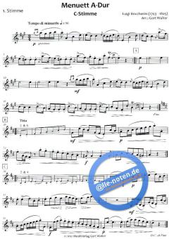 Menuett A-Dur von Luigi Boccherini (Download) 