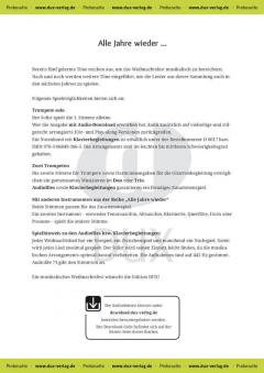 Alle Jahre wieder - Trompete mit Audio-Download im Alle Noten Shop kaufen