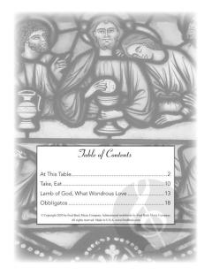 Three Communion Solos von Fred Bock 