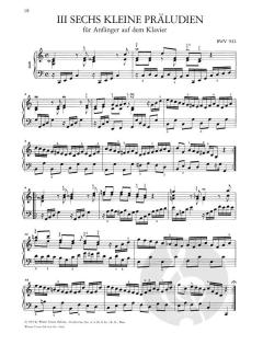 Kleine Präludien und Fughetten von Johann Sebastian Bach 