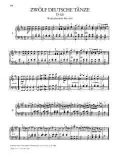 Sämtliche Tänze Band 2 von Franz Schubert 