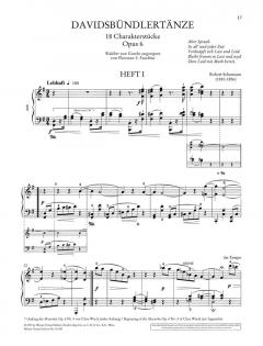 Davidsbündlertänze op. 6 von Robert Schumann 