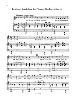 Der Lindberghflug (Der Ozeanflug) von Kurt Weill 