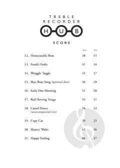 Treble Recorder Hub von Sarah Watts 