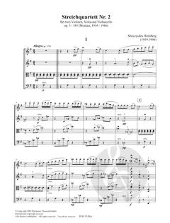 Streichquartett Nr.2 op. 3 von Mieczyslaw Weinberg im Alle Noten Shop kaufen
