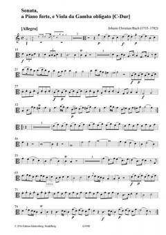Sonata a Piano forte e Viola da Gamba obligato (Maltzan IX) von Johann Christian Bach im Alle Noten Shop kaufen