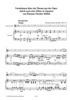 Variationen über ein Thema aus der Oper -Jakob und seine Söhne in Egypten- von Étienne-Nicolas Méhul 