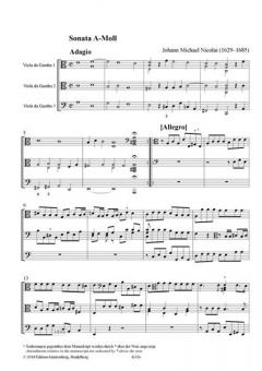Sonate a-Moll & D-Dur von Johann Michael Nicolai 
