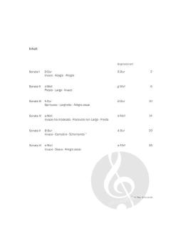 6 Kanonische Sonaten von Georg Philipp Telemann 
