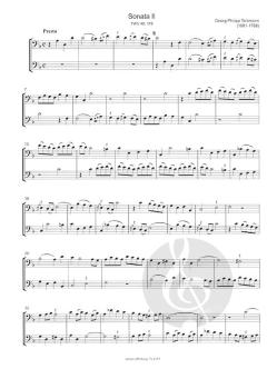 6 Kanonische Sonaten von Georg Philipp Telemann 