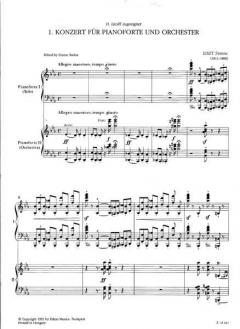 Piano Concerto No. 1 in E flat Major, R. 455 von Franz Liszt 