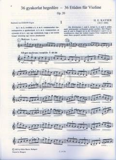 36 Exercises von Heinrich Ernst Kayser 