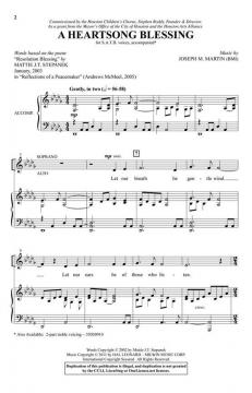 A Heartsong Blessing von Joseph M. Martin 