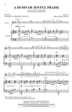A Hymn of Joyful Praise von Joel Raney (Download) 