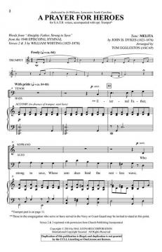 A Prayer for Heroes von John Bacchus Dykes 
