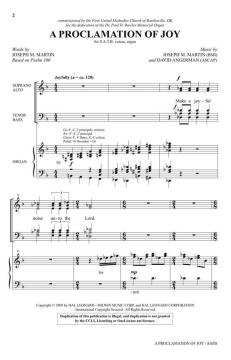 A Proclamation of Joy von David Angerman (Download) 