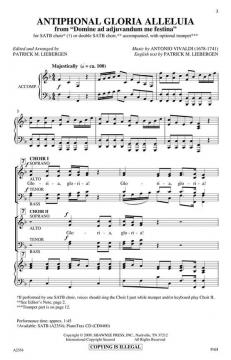 Antiphonal Gloria Alleluia von Patrick M. Liebergen 